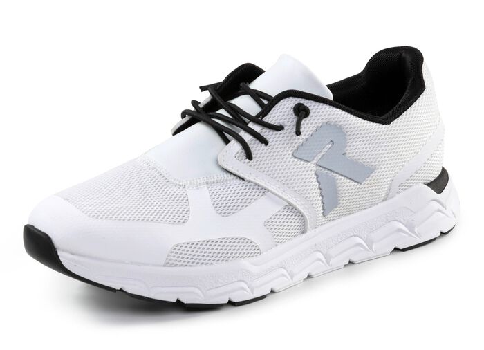 Rieker sneaker gemaakt van gedeeltelijk gecoat mesh-materiaal 