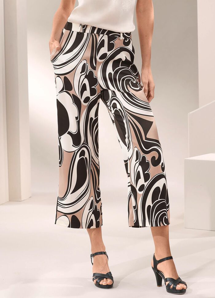 Broek met voetbandjes met stretch-boord 