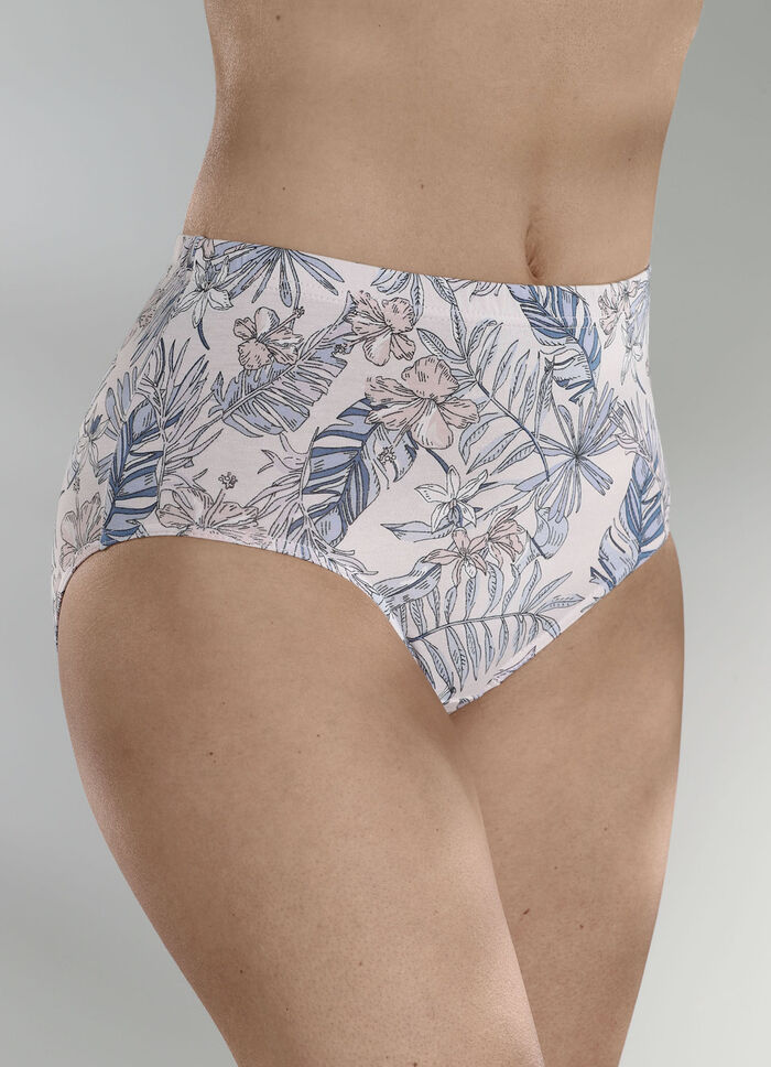 Pak van vier slips met printmotief 