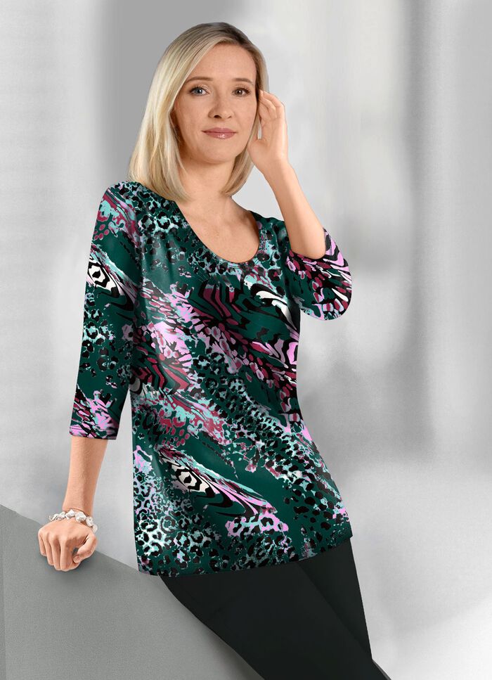 Smaakvol overhemd met 3/4-mouwen 