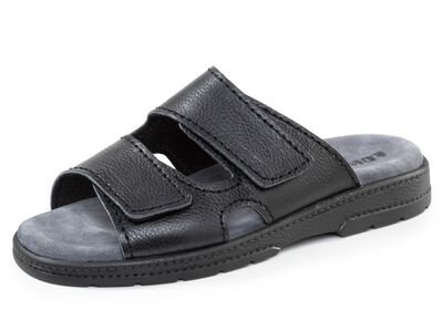 Comfortabele herenmuiltjes, breedte K, met klittenbandsluiting 