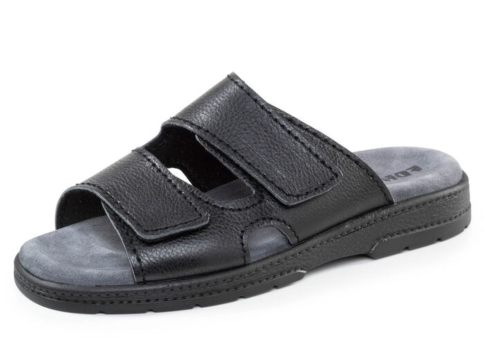 Comfortabele herenmuiltjes, breedte K, met klittenbandsluiting 