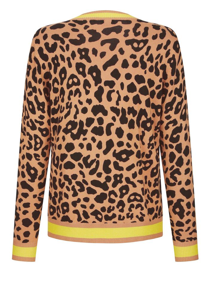 Vest met dierenbont-look 