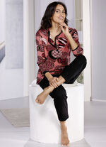 Pyjama met knoopsluiting en lange mouwen 