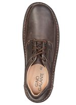 GINO GALANTE, klassieke heren veterschoen, met uitneembaar voetbed KASTANJE