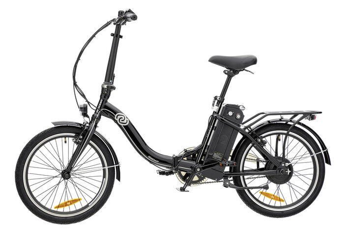 Verocraft opvouwbare e-bike met stalen opvouwbaar frame SCHWARZ