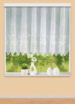 Vitrage met plauener kant 