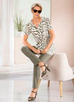 Lang shirt met subtiele ruches 