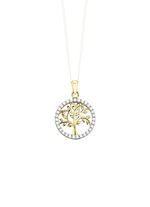 Levensboom hanger met zirkonia 