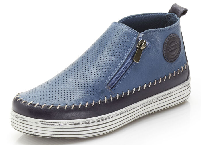 Gemini laarsje met decoratieve perforatie JEANS