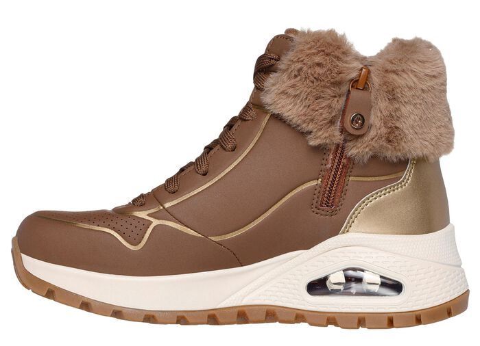 SKECHERS, gevoerde dameslaarzen, winterschoenen, met zachte pluche kraag 
