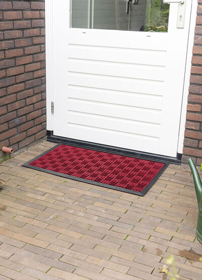 Deurmat met antislip rubberen achterkant 