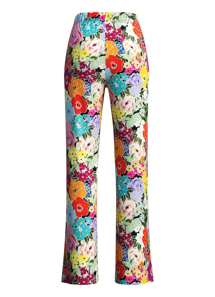 Broek met kleurrijke print 