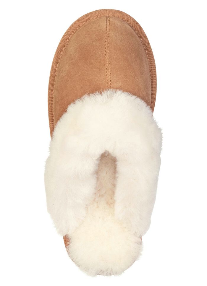 ELENA EDEN, warme damespantoffels, met lamsvacht 