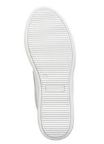 ELENA EDEN sneakers van nappaleer en luchtig textiel in mesh-look WEISS-SILBER