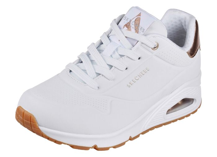 SKECHERS, comfortabele damessneakers met zichtbare luchtkussentjes 