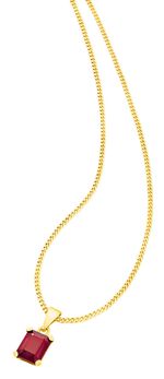 Tijdloze kettinghanger met echte granaat 