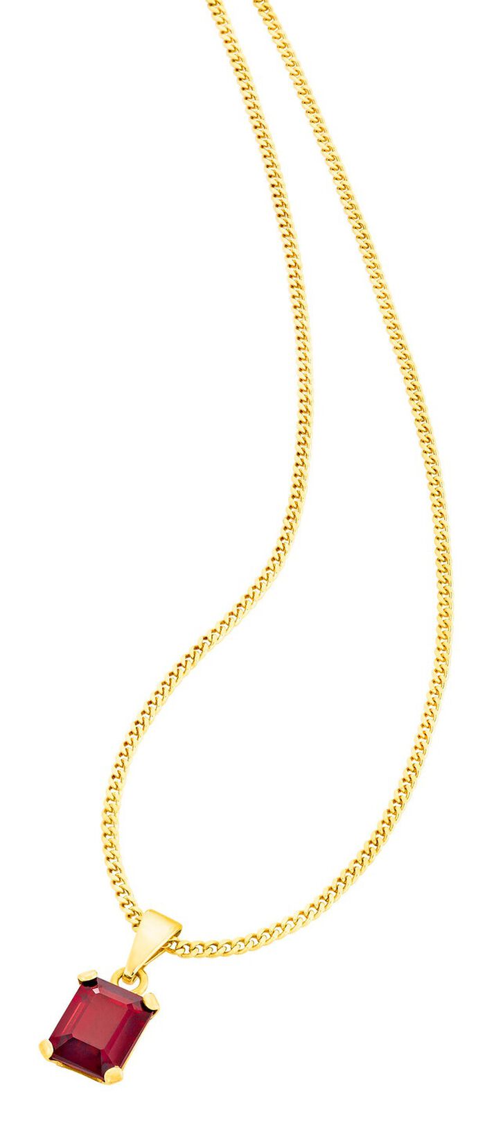 Tijdloze kettinghanger met echte granaat 