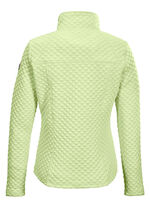 Modieus damesstretchjack met jacquard doorgestikt patroon MUNT
