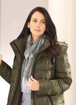 Sjaal met bladmotief 