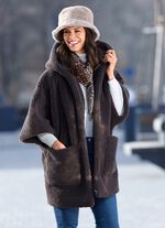 Cape met vaste capuchon 