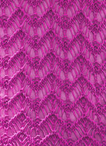 Trui van hoogwaardig garen met glanzend effect FUCHSIA GEMÊLEERD