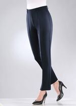 Jerseybroek met gewatteerde plooien 