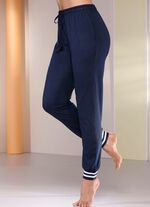 Set van twee slaap- en vrijetijdsbroeken met gestreepte manchetten 