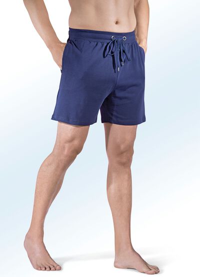 Set van twee korte slaap- en vrijetijdsbroeken met trekkoord 