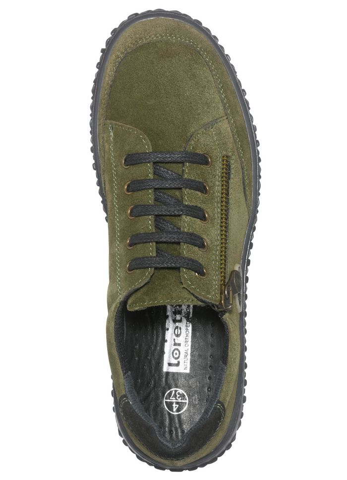Veterschoen in modieus design KHAKI-ZWART