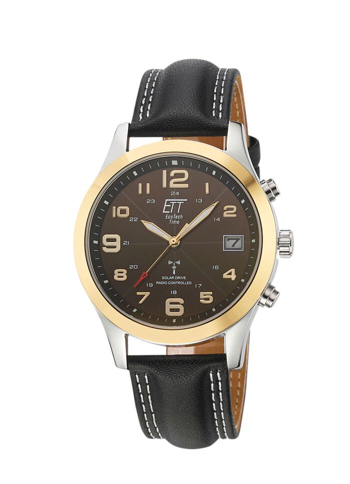 Radiogestuurd herenhorloge op zonne-energie 