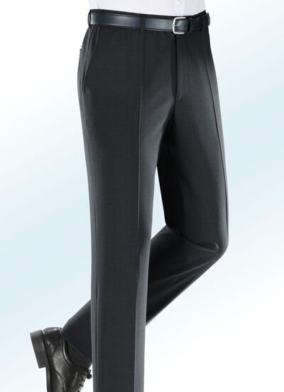 'Klaus Modelle'-Stretchbroek met riem in 4 kleuren 