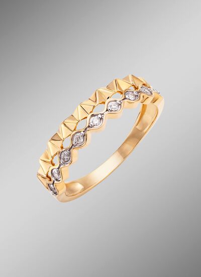 Damesring met diamanten 