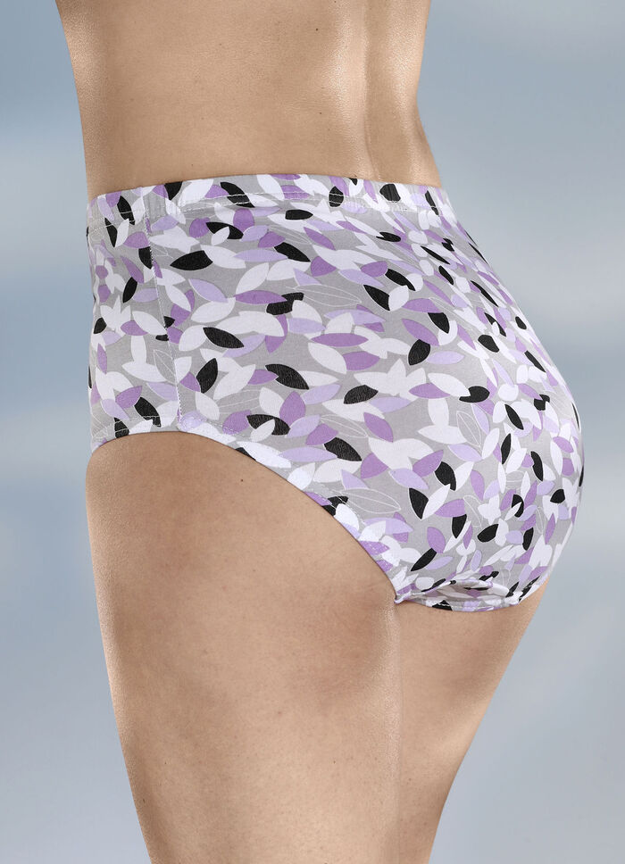 Pak van vier slips met printmotief 