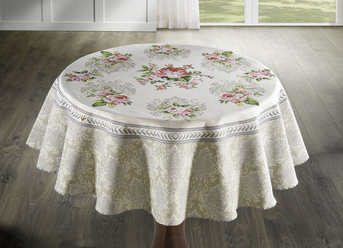 Tafel- en kamerdecoratie met een romantisch rozenmotief VEELKLEURIG