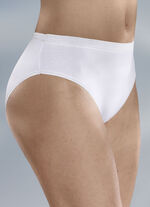 Vijfpack slips met glanzende afwerking 3X AZURBLAU, 2X WEISS