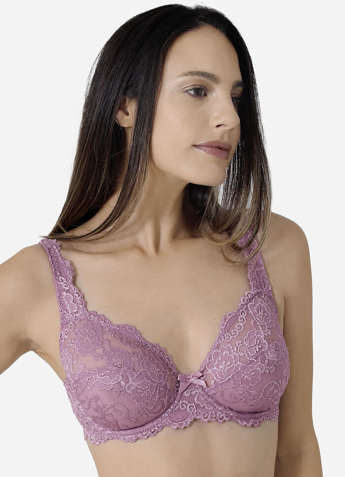 Sassa twee-pack elastische kanten beugelbeha 1X KROKUUS, 1X POEDER