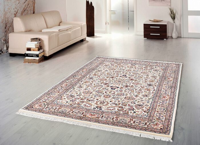 Handgeknoopte tapijten en karpetten van 100% scheerwol BEIGE