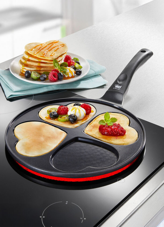 Hartvormige pan met antiaanbaklaag 