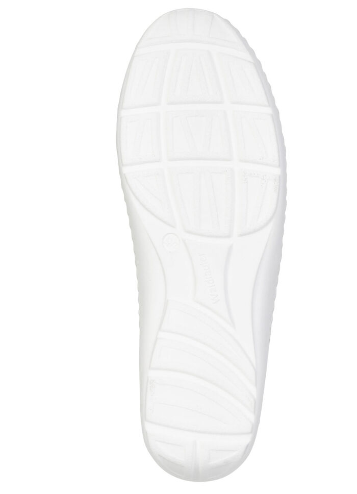 Waldl&auml;ufer, comfortabele dames veterschoenen, breedte H, met uitneembaar voetbed WEISS-SILBER