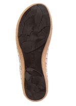 Ranger-sandaal van effectief bedrukt nubuckleer 