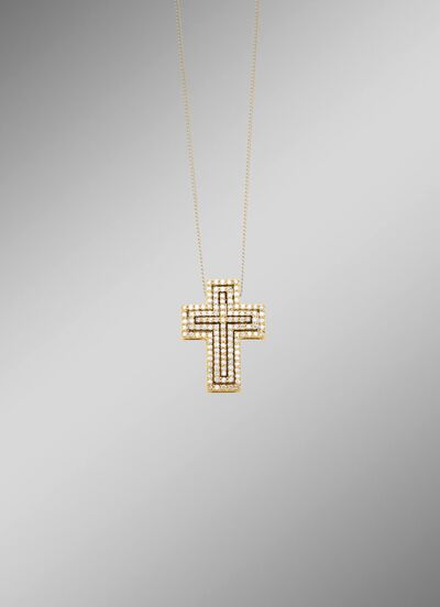 Kruishanger met diamanten 