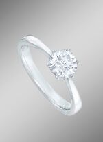 Fantastische solitair-damesring met briljant 