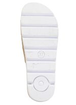 ELENA EDEN, zomerse damesmuiltjes van leer BEIGE