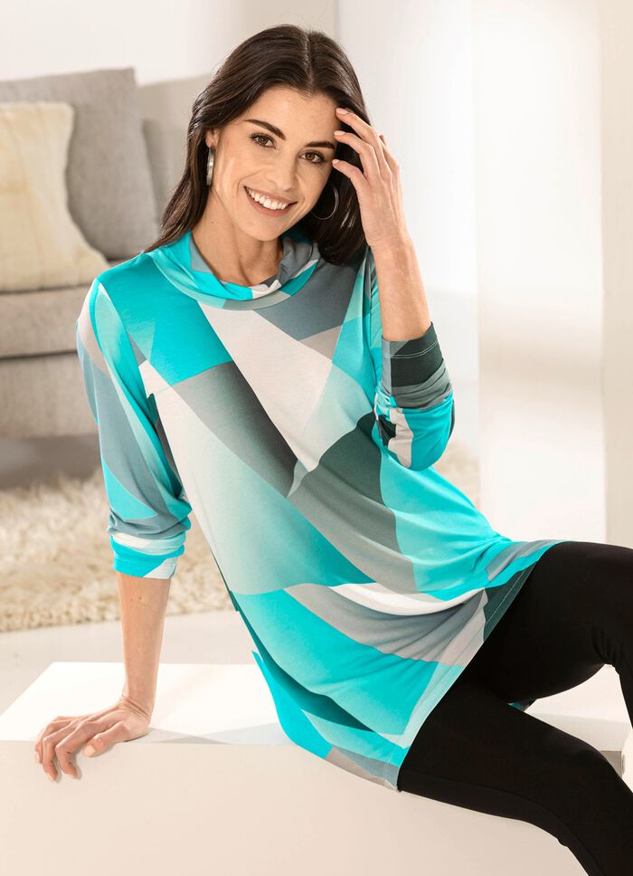 Lang shirt met casual col 