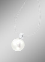 Kettinghanger met zoetwaterparel en briljanten 