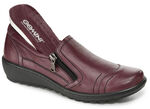 Gemini pantoffels van zacht rundnappaleer BORDEAUX