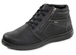 GINO GALANTE, gevoerde herenlaarzen, winterschoenen, breedte H, met rits ZWART