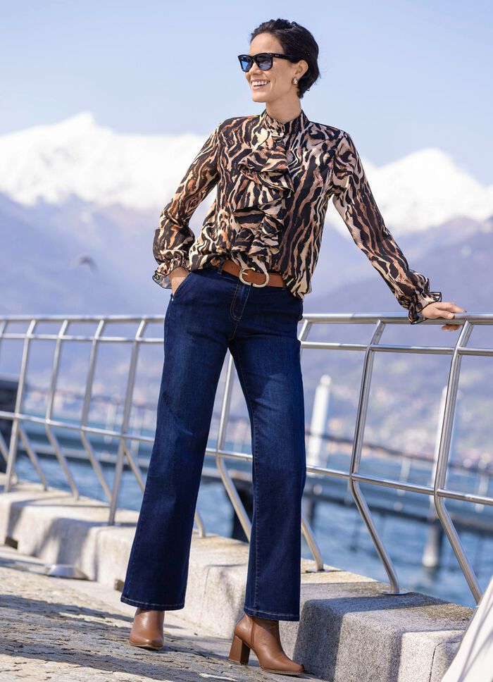 Blouse met speelse ruches 