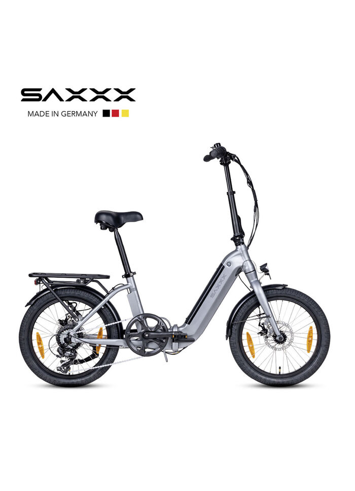 Foldi Comfort opvouwbare e-bike van SAXXX GRIJS-ZILVER-MAT